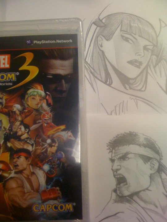 ReferenceSketchesForMarvelvsCapcomCover